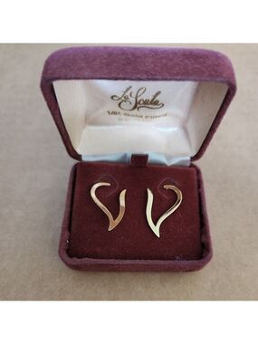 La Scala 14k GF w/ 14k Gold post stud earrings